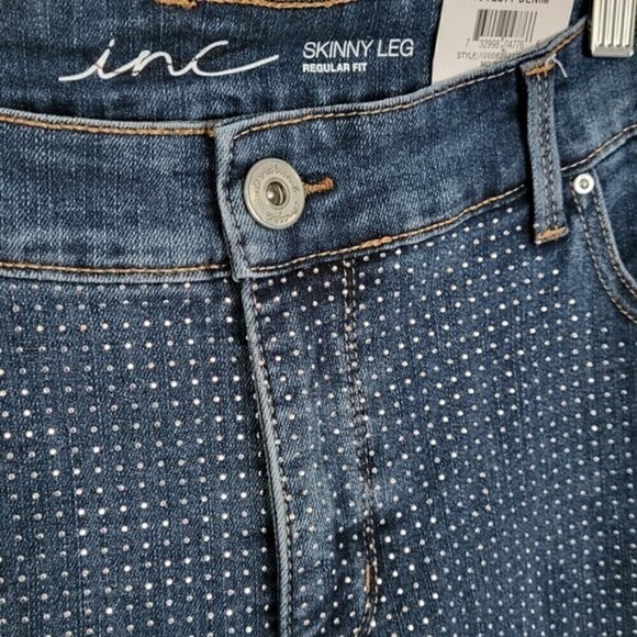 Inc Embellished Skinny Tapered Leg Ankle Jean 14W - Picture 5 of 14